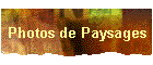 Photos de Paysages